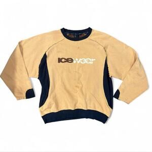 Y2k skater utility indie brown and black crewneck Ice Wear men's size XXL